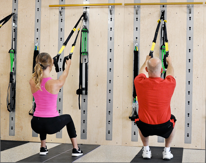 Wall mounted workout equipment