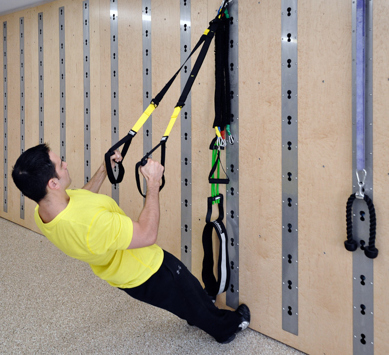 Wall top exercise system